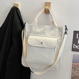 Autumn Corduroy Bag For Women Shopper Bag Handbag Winter
