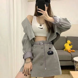 Autumn Mini Rhinestone Chain Belt Bag Wild Suit Skirt Decoration