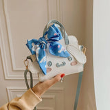 Autumn Handbag Women DIY Homemade Dog Bow Shoulder Bag Small Bags Clutch