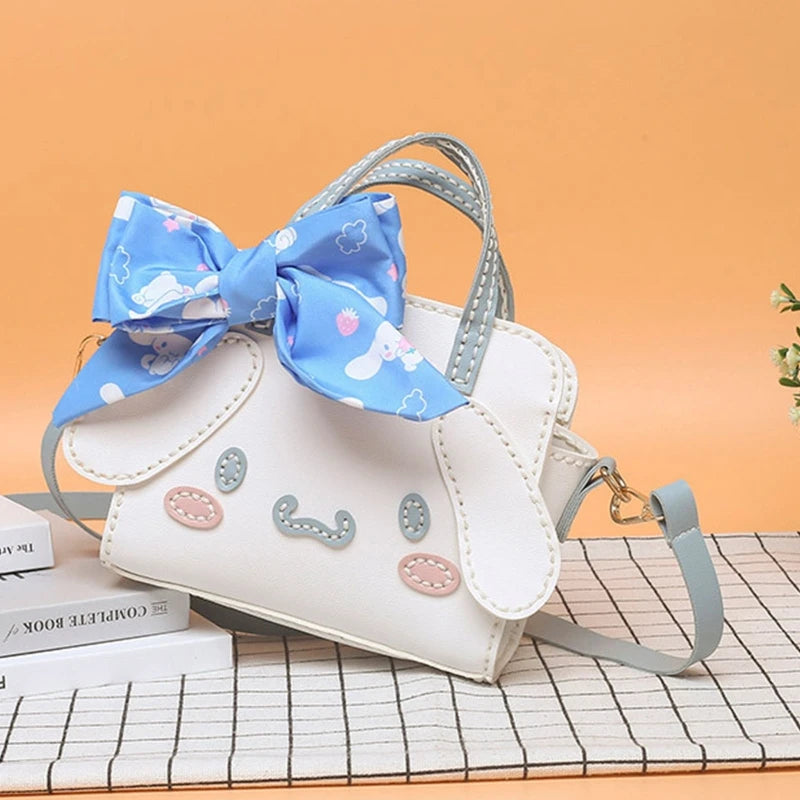 Autumn Handbag Women DIY Homemade Dog Bow Shoulder Bag Small Bags Clutch