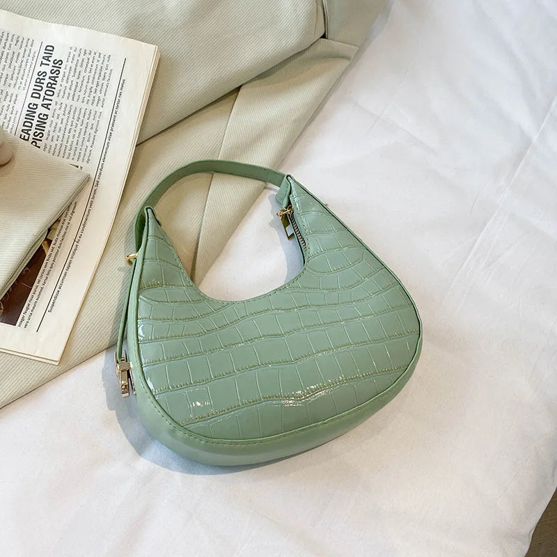 Autumn Stone Pattern Underarm Shoulder Bag for Women