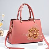 Autumn High Female Bag Embroidery Large Capacity One-shoulder Messenger Bag