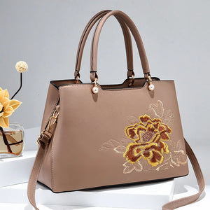Autumn High Female Bag Embroidery Large Capacity One-shoulder Messenger Bag