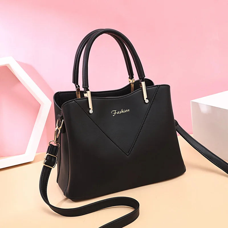 Autumn High One Shoulder Messenger Bag Women PU Handbag