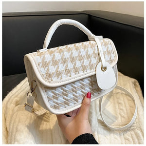 Autumn Printed Canvas Tote Bag Messenger Shoulder Square Bag