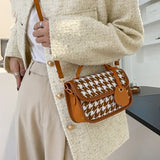Autumn Printed Canvas Tote Bag Messenger Shoulder Square Bag