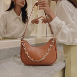 Autumn Texture Chain Bag Leather Armpit Handbag Girl Shoulder Wallet