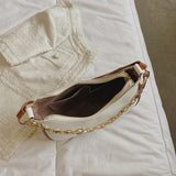 Autumn Texture Chain Bag Leather Armpit Handbag Girl Shoulder Wallet