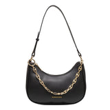 Autumn Texture Chain Bag Leather Armpit Handbag Girl Shoulder Wallet