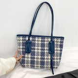 Autumn Plaid Tote Bag Hand-held Shoulder Bag