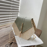 Autumn Straw Bag Woman Tassel Sweet One-shoulder Street Style