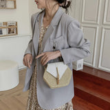 Autumn Straw Bag Woman Tassel Sweet One-shoulder Street Style