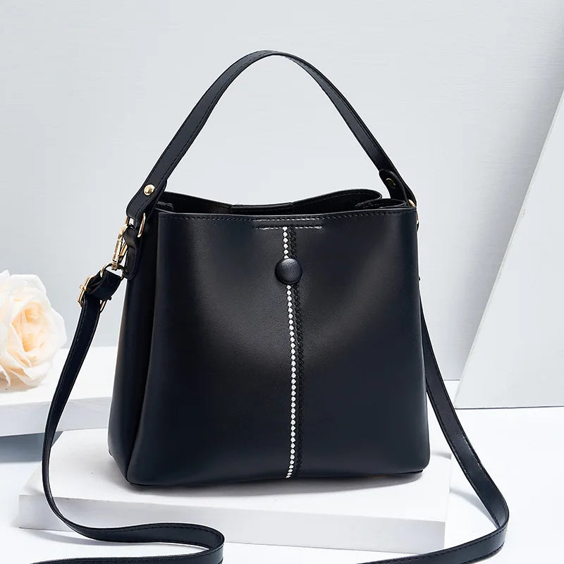 Autumn One-shoulder Bucket Bag Women Ladies Messenger Handbag