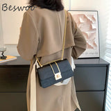 Autumn Stone Prints Women's Bag Chain Square Handbags Messenger Bags