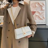 Autumn Stone Prints Women's Bag Chain Square Handbags Messenger Bags