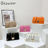 Autumn Stone Prints Women's Bag Chain Square Handbags Messenger Bags