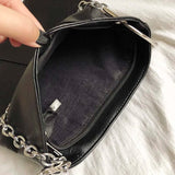 Sequined Shoulder Bag Women's Large Capacity PU Leather Handbag Chain