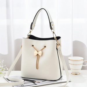 Autumn Women's Shoulder Bag Cross-body Style Bucket Bag