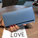 Leather Long Wallets For Women Purse Business Wallet Billfold