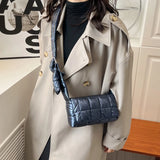 Women Soft Down Shoulder Bag Quilted Cotton-Padded Crossbody