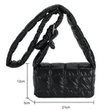 Women Soft Down Shoulder Bag Quilted Cotton-Padded Crossbody