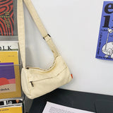 Canvas Crossbody Bag Women's Single Shoulder Mini Phone Bag Casual