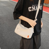 Canvas Crossbody Bag Women's Single Shoulder Mini Phone Bag Casual