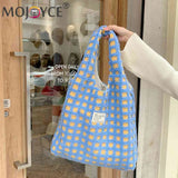 Waffle Plaid Clutch Purse Large Capacity Handbag for Women Girls