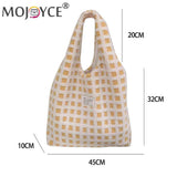 Waffle Plaid Clutch Purse Large Capacity Handbag for Women Girls