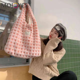 Waffle Plaid Clutch Purse Large Capacity Handbag for Women Girls