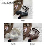 Quilted Cotton-Padded Bag with Small Round Purse