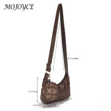 Quilted Cotton-Padded Bag with Small Round Purse