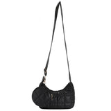 Quilted Crossbody Bag for Women Casual Soft Diamond Pattern with Round Purse