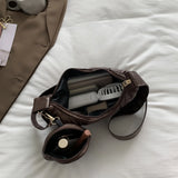 Quilted Crossbody Bag for Women Casual Soft Diamond Pattern with Round Purse
