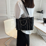 Quilted Cotton Crossbody Bag Large Capacity Shoulder Bag