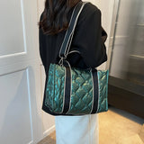 Quilted Cotton Crossbody Bag Large Capacity Shoulder Bag