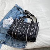 Autumn Winter Crossbody Bags Down Quilted Women Shoulder Handbags Large Capacity