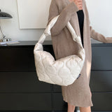 Autumn Winter Crossbody Bags Dumplings Cotton Padded Messenger Bag
