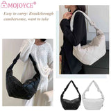 Autumn Winter Crossbody Bags Dumplings Cotton Padded Messenger Bag Solid Handbag