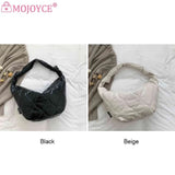 Autumn Winter Crossbody Bags Dumplings Cotton Padded Messenger Bag Solid Handbag