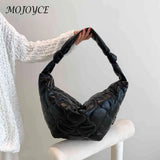 Autumn Winter Crossbody Bags Dumplings Cotton Padded Purses Handbag