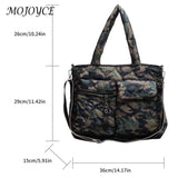 Large Capacity Casual Down Padded Shoulder Bags for Travel