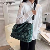 Quilted Shoulder Bag Waterproof for Shopping