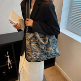 Down Padded Shoulder Bags Large Capacity Casual Quilted Handbag Lady Tote