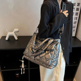 Autumn Winter Down Padded Shoulder Bags Large Capacity Casual Quilted Handbag