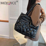 Autumn Winter Down Padded Shoulder Bags Large Capacity Quilted Handbag