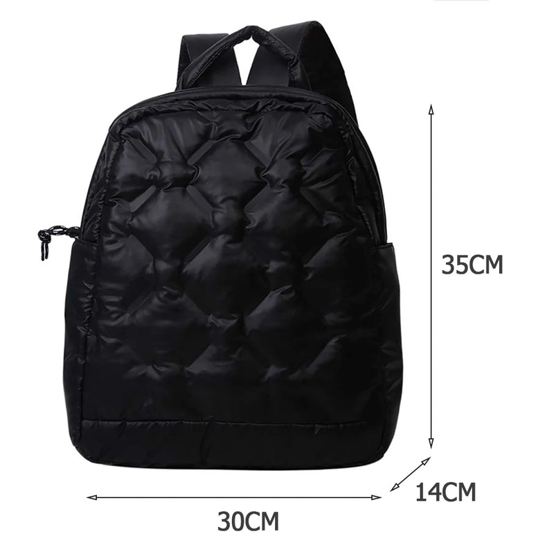 Autumn Winter Cotton Backpack Large Capacity School Bags