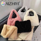 Soft Plush Tote Bag for Women Casual Travel