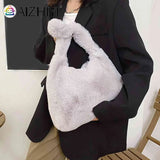 Soft Plush Tote Bag for Women Casual Travel