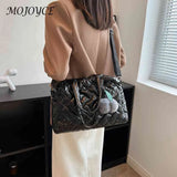 Quilted Shoulder Bag Large Capacity Crossbody Bag for Travel